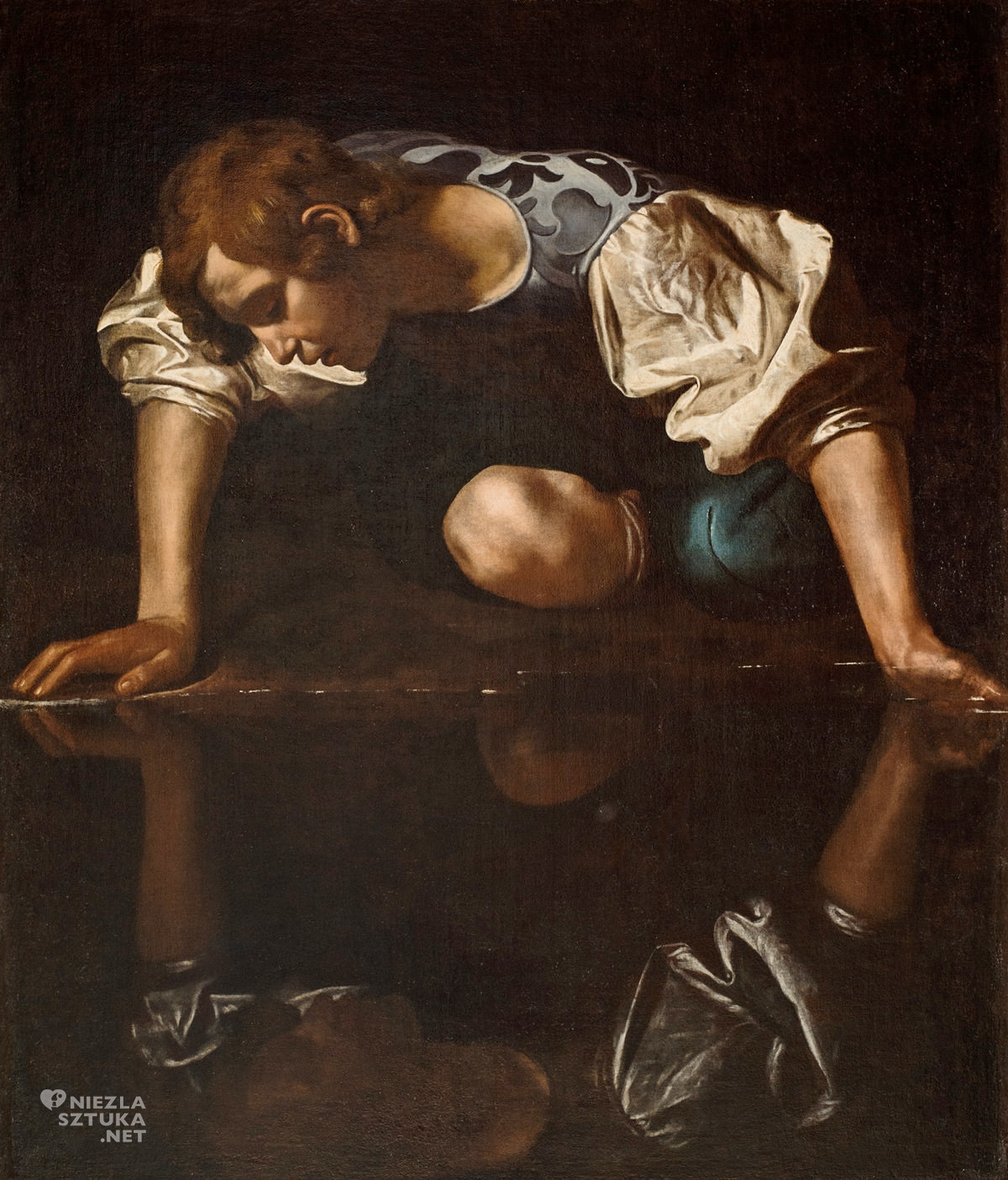 Caravaggio, Narcyz, sztuka europejska, barok, Niezła Sztuka