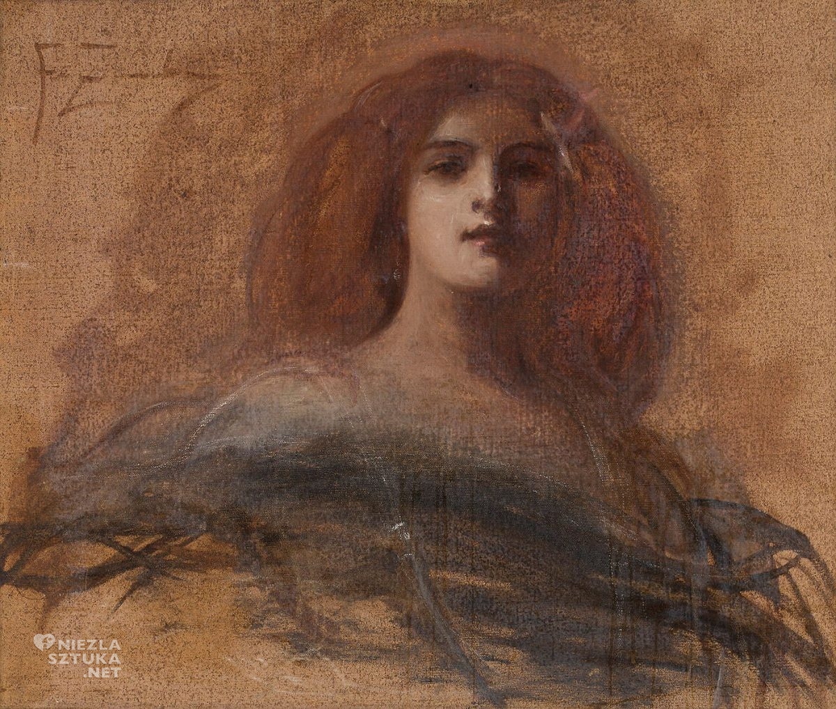 Franciszek Żmurko, Rudowłosa, sztuka polska, malarstwo polskie, Niezła Sztuka