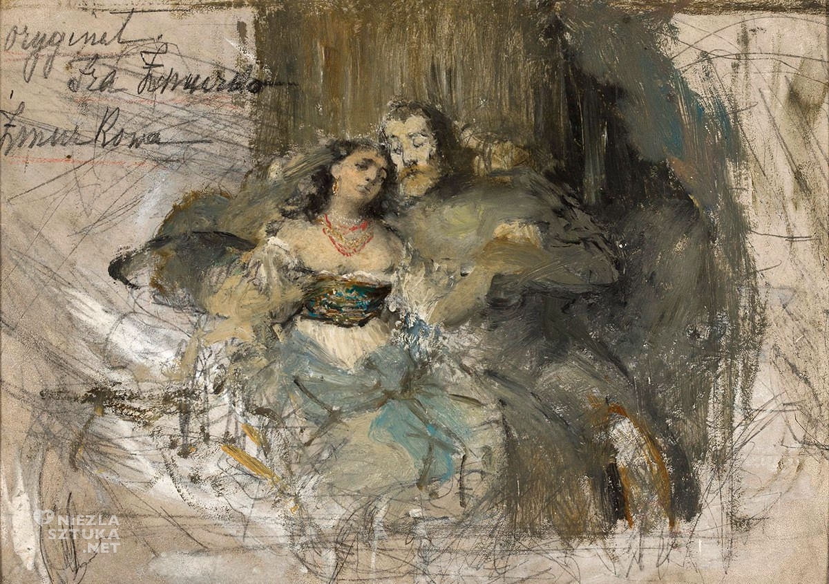 Franciszek Żmurko, Kazimierz i Esterka, sztuka polska, malarstwo polskie, Niezła Sztuka