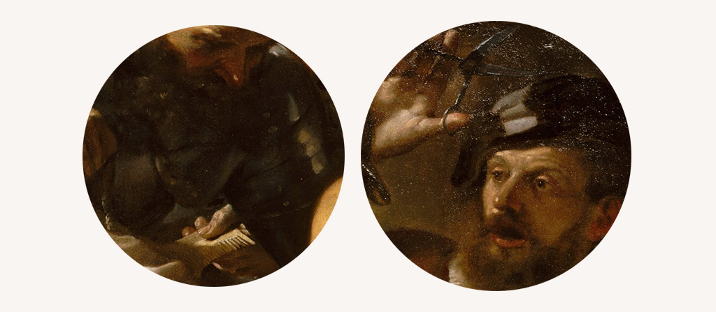 Guercino, Samson pojmany przez Filistynów, sztuka włoska, Niezła Sztuka