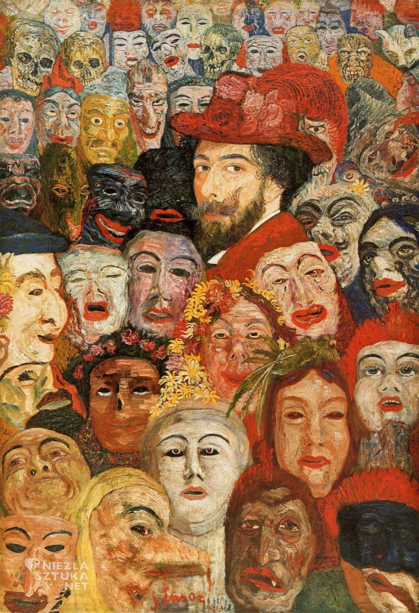 James Ensor, Autoportretu, maski, niezła sztuka