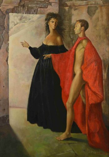 Leonor Fini, Dans la tour, surrealizm, kobiety w sztuce, Niezła Sztuka