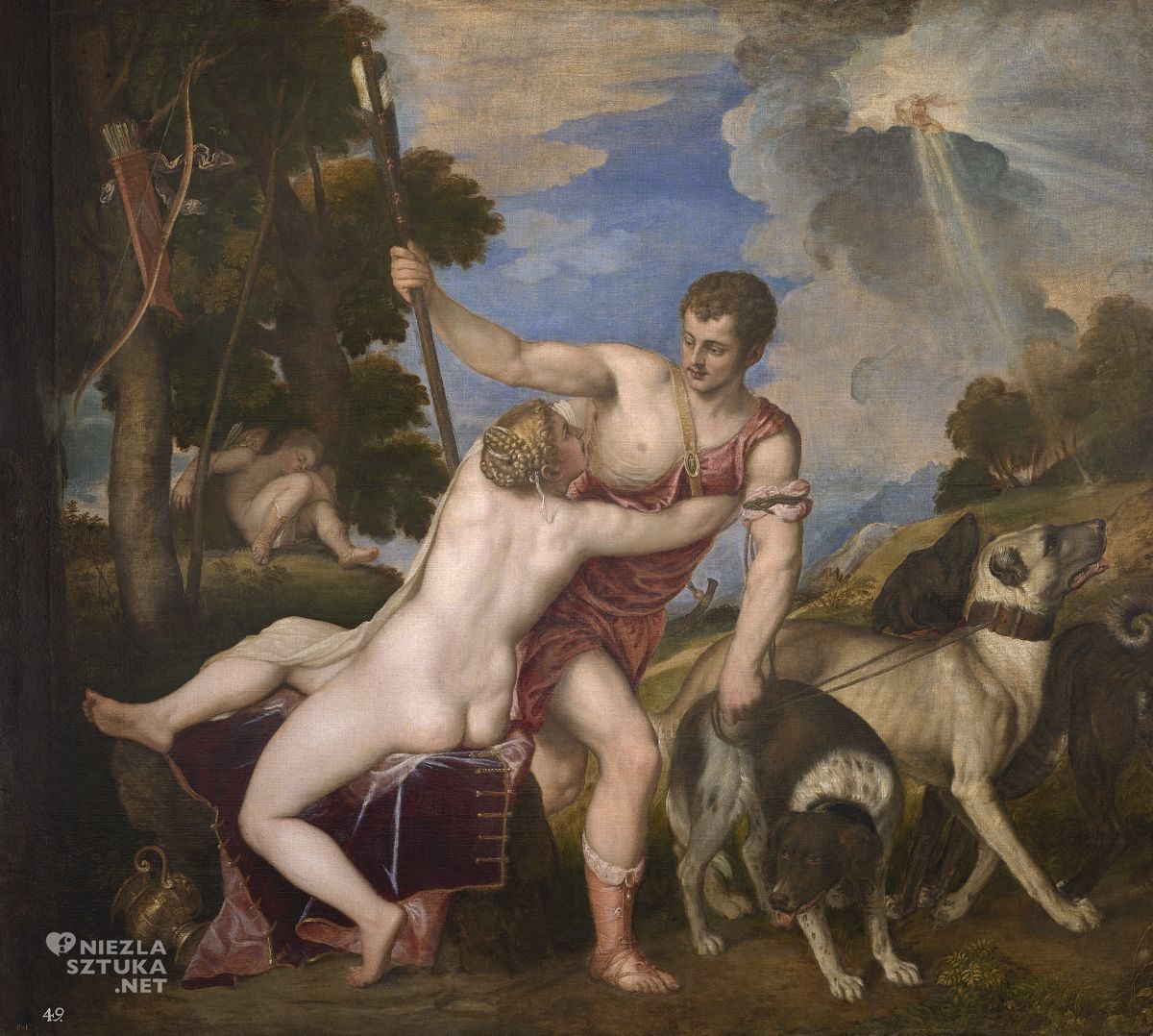 Tycjan, Wenus i Adonis, renesans, sztuka włoska, Niezła Sztuka