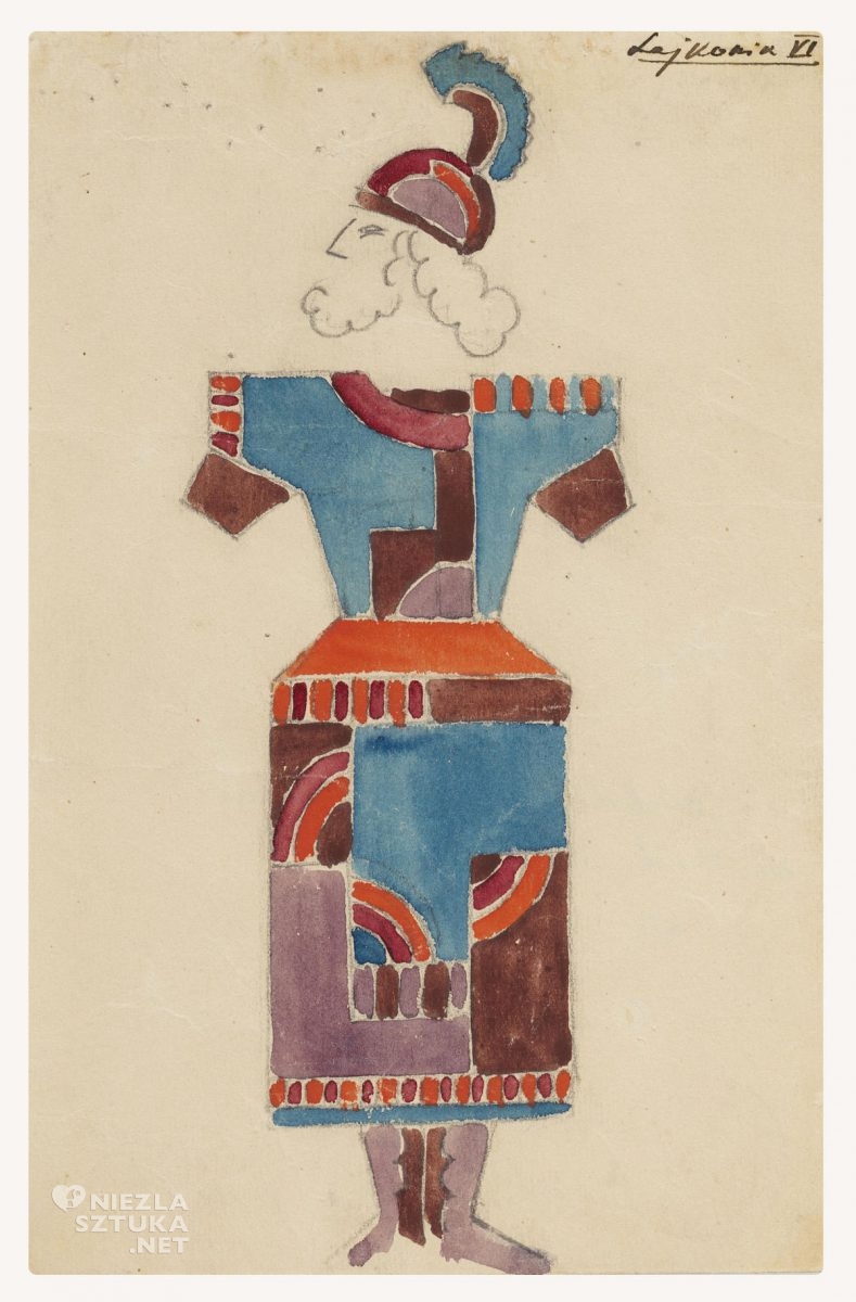 Zbigniew Pronaszko, Andrzej Pronaszko, teatr, Achilles, projekt kostiumu, sztuka polska, niezła sztuka