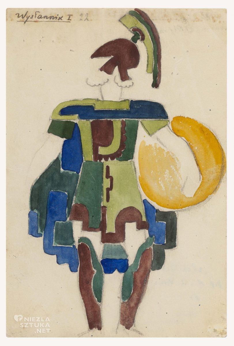 Zbigniew Pronaszko, Andrzej Pronaszko, teatr, Achilles, projekt kostiumu, sztuka polska, niezła sztuka