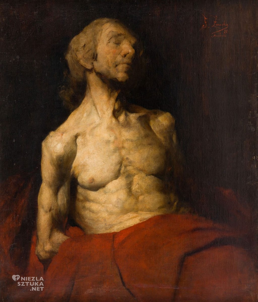 Franciszek Żmurko, Studium portretowe starca, sztuka polska, malarstwo polskie, Niezła Sztuka