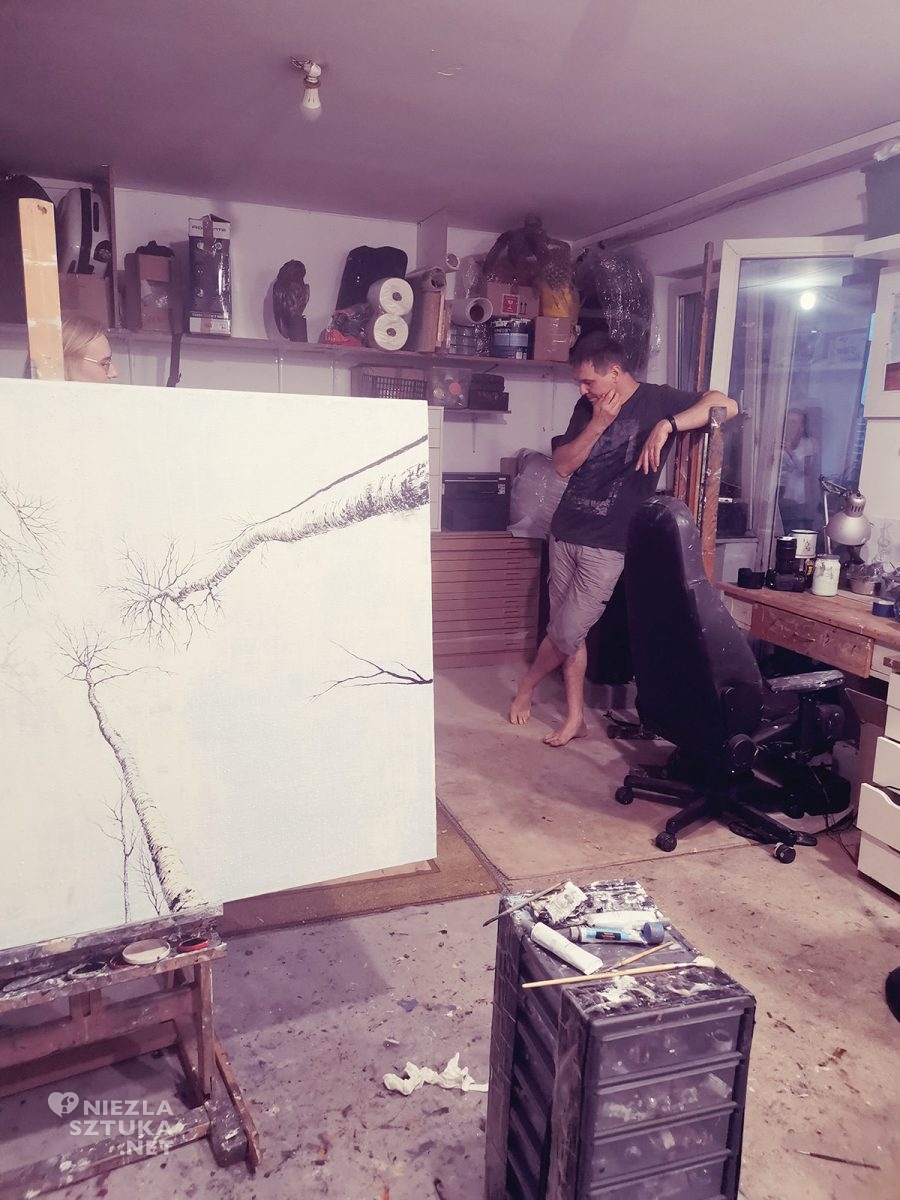 Rafał Borcz malarstwo, malarz polski, malarstwo współczesne, pracownia artysty, niezła sztuka