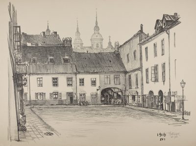 Feliks Jabłczyński, Szeroki Dunaj, sztuka polska, grafika, Niezła Sztuka