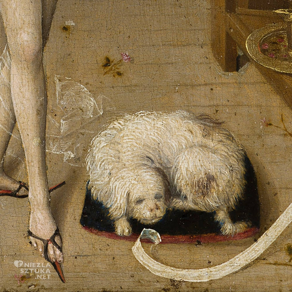 Mistrz Dolnoreński, Czary miłosne, detal, średniowiecze, Niezła Sztuka