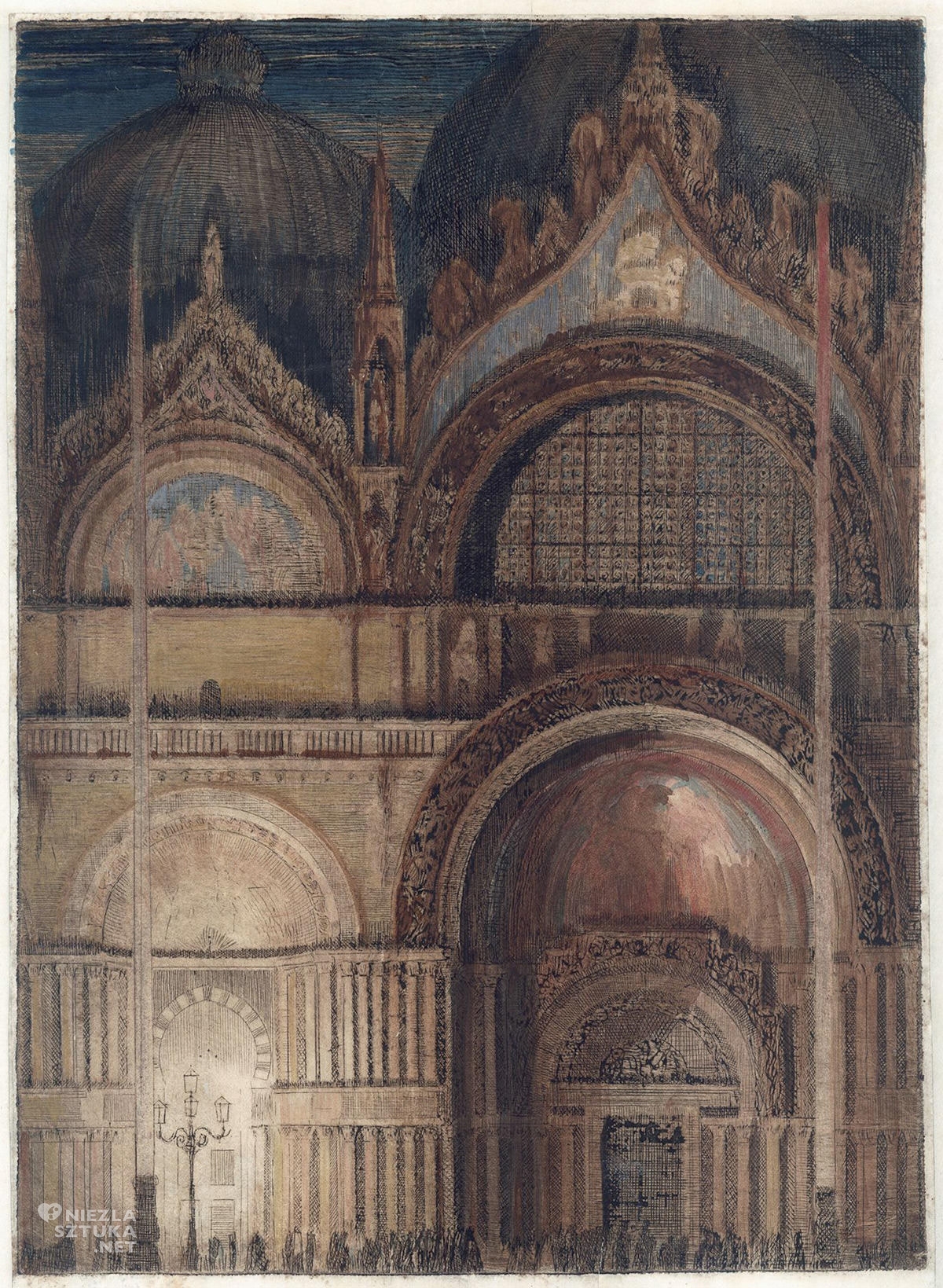 Feliks Jabłczyński, Portal kościoła św. Marka w Wenecji, Włochy, architektura, sztuka polska, Niezła Sztuka
