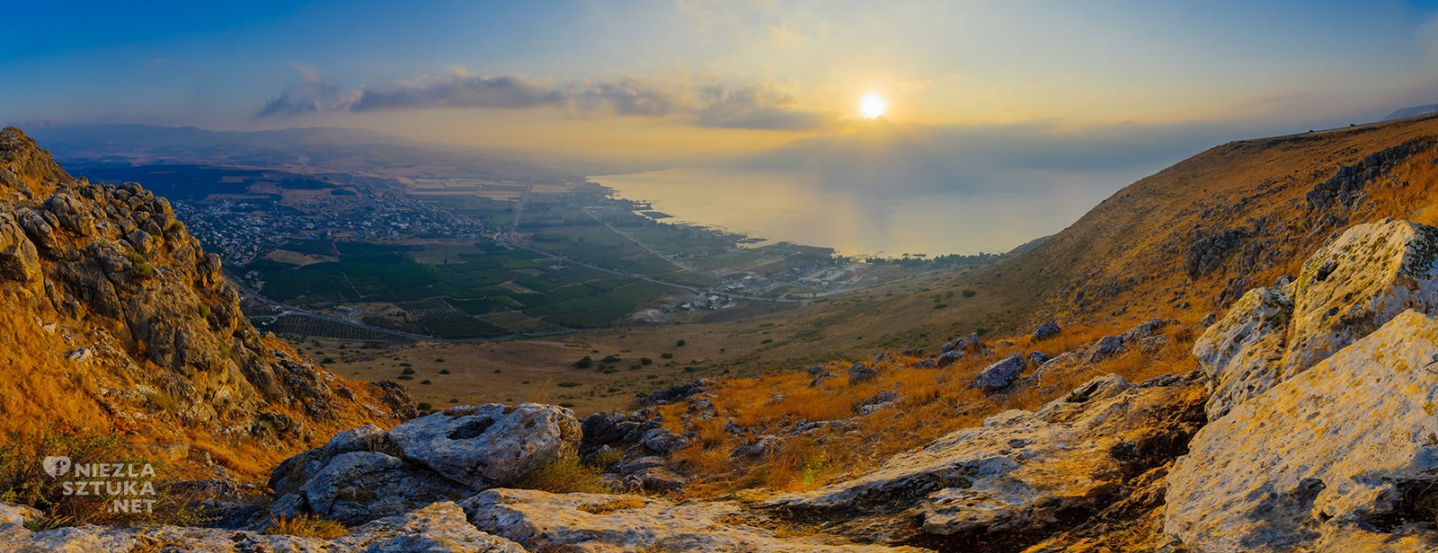 Jezioro Galilejskie, Jezioro Tyberiadzkie, Genezaret, Izrael, niezła sztuka