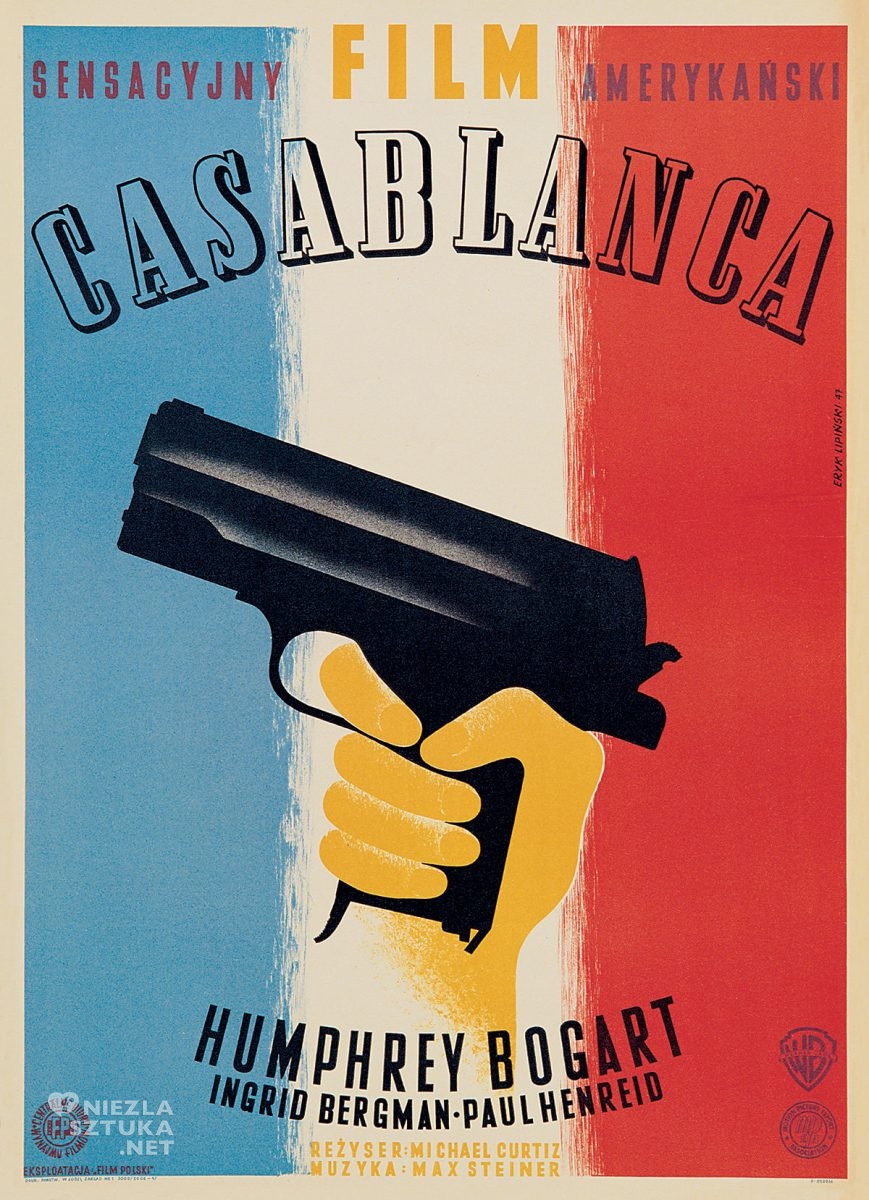 Eryk Lipiński, plakat, film, Casablanca, Dydo Poster Collection, niezła sztuka