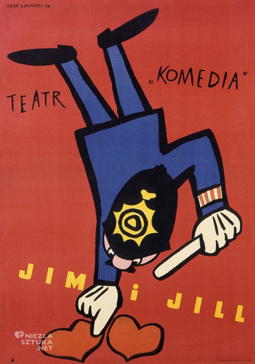 Eryk Lipiński, plakat, film, Jim i Jill, Dydo Poster Collection, niezła sztuka