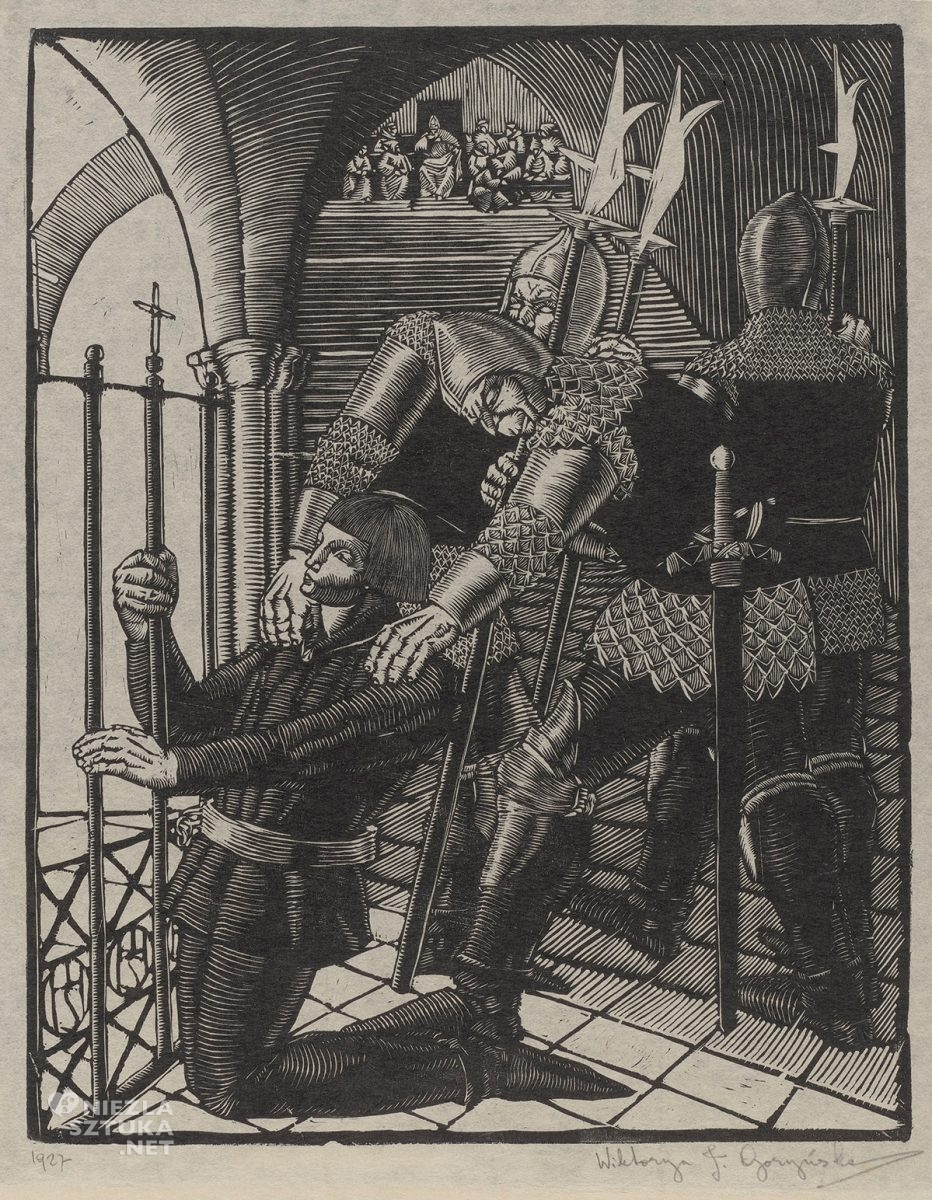 Wiktoria Goryńska, Joanna d'Arc w więzieniu, sztuka polska, grafika, kobiety w sztuce, Niezła Sztuka