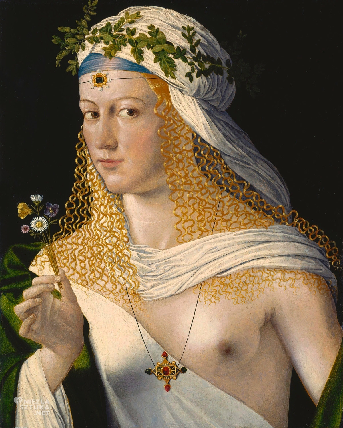 Bartolomeo Veneto, kurtyzana, Flora, sztuka włoska, Niezła Sztuka