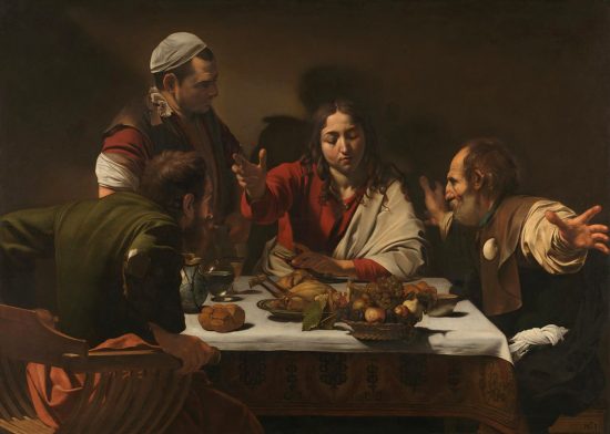 Caravaggio, Wieczerza w Emaus, sztuka religijna, barok, caravaggionizm, Niezła Sztuka