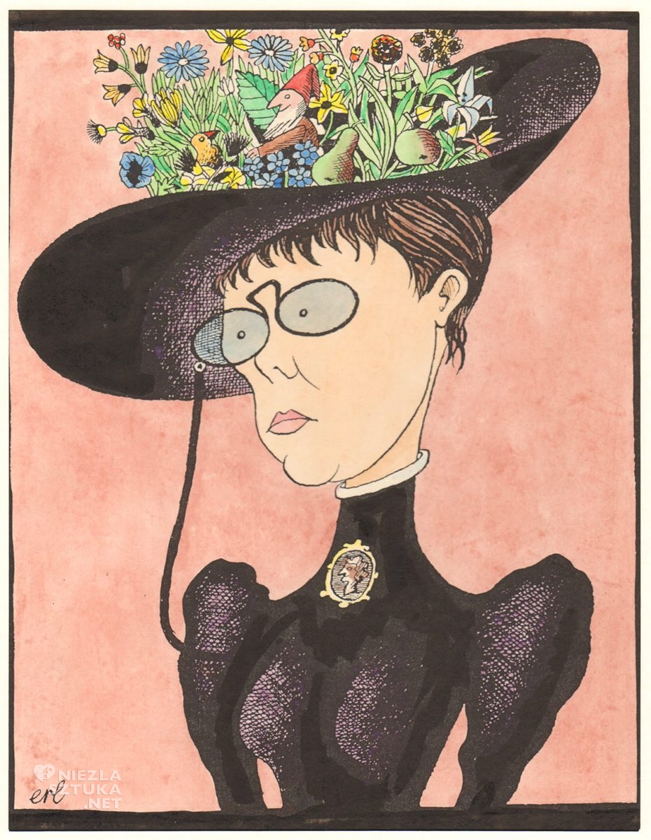 Eryk Lipiński, karykatura, Maria Konopnicka, Niezła Sztuka