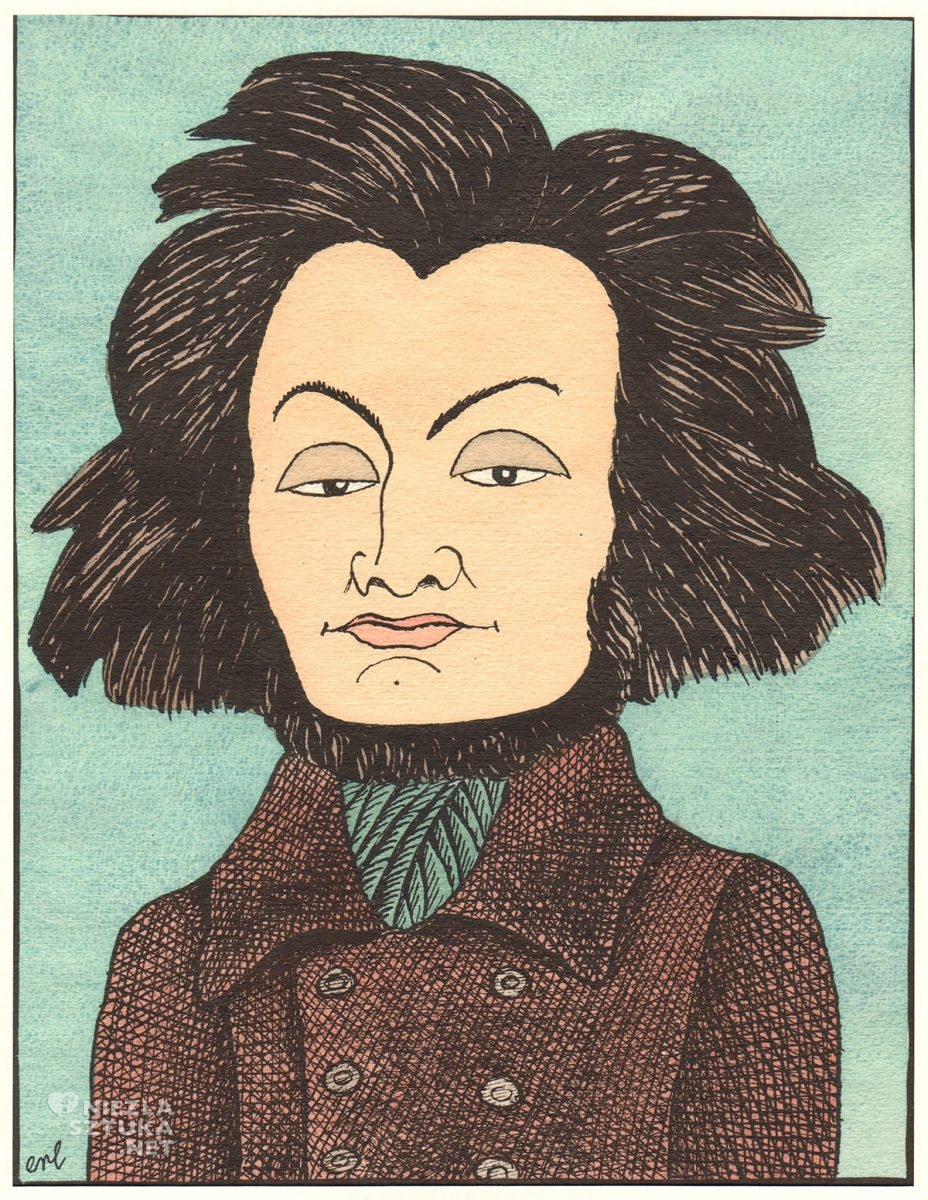 Eryk Lipiński, Karykatura, Adam Mickiewicz, Niezła Sztuka