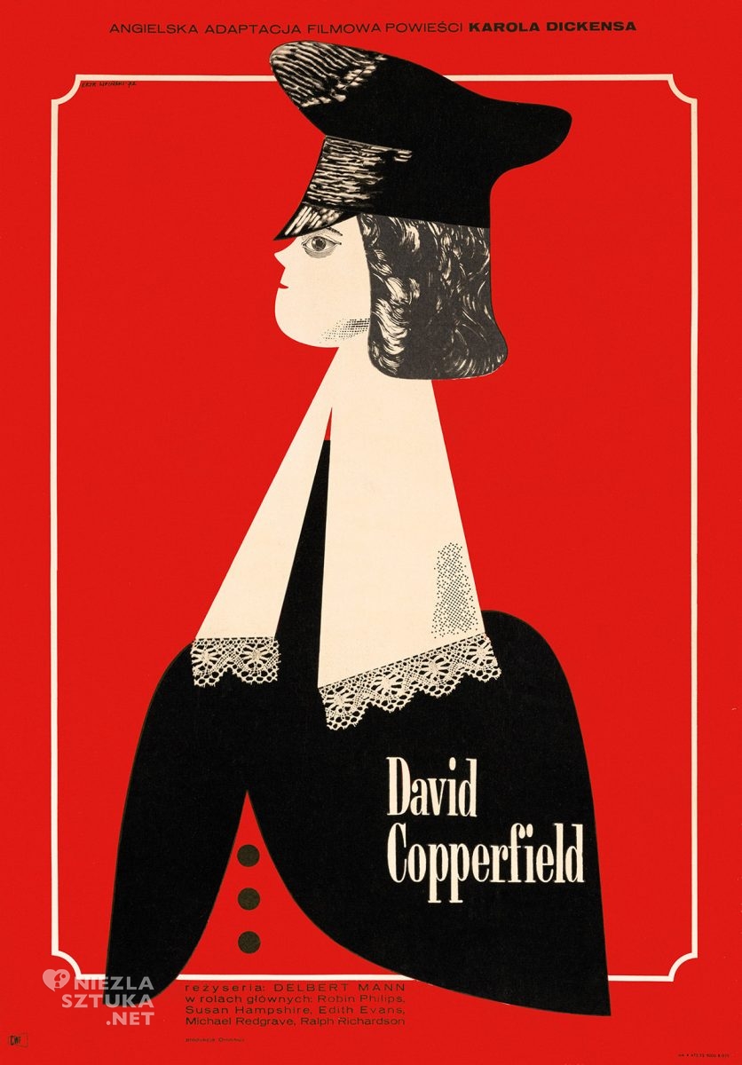 Eryk Lipiński, plakat filmowy, David Copperfield, polska szkoła plakatu, Niezła Sztuka