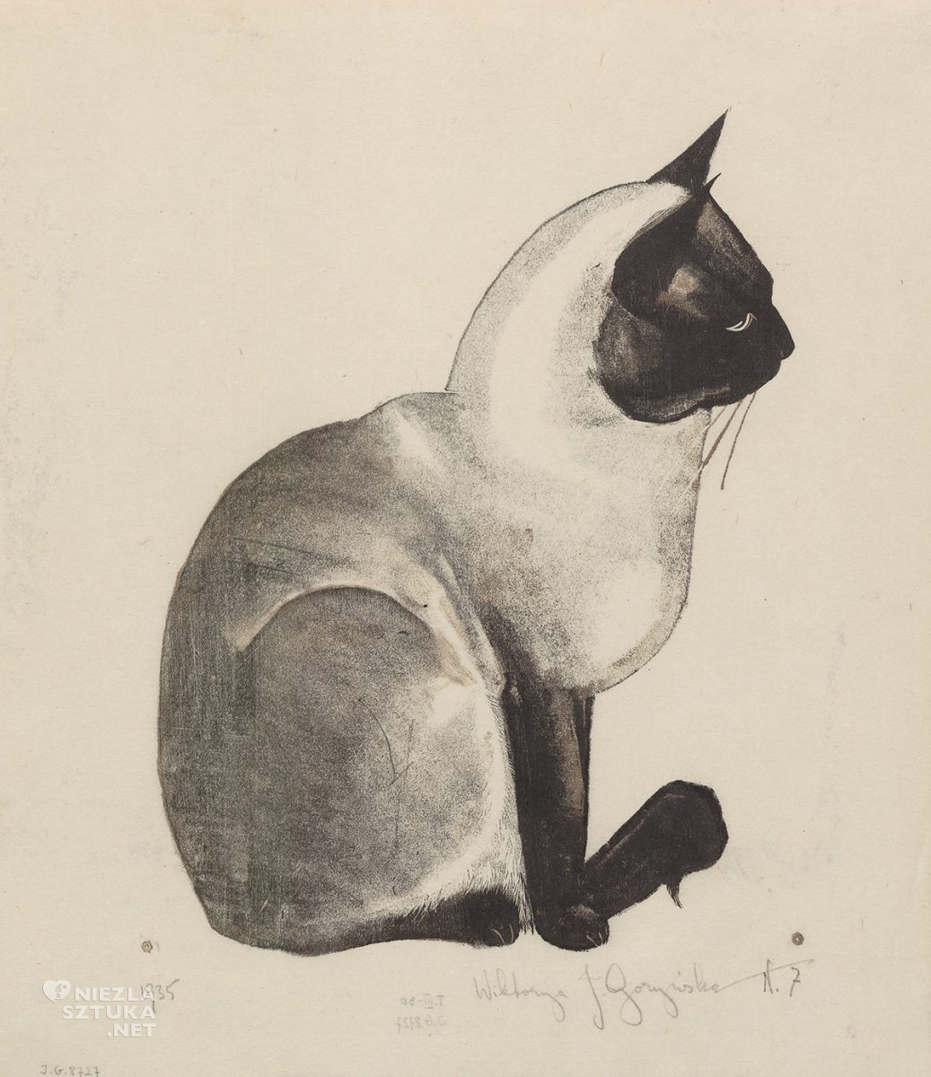 Wiktoria Goryńska, Kot syjamski, sztuka polska, kobiety w sztuce, Niezła Sztuka