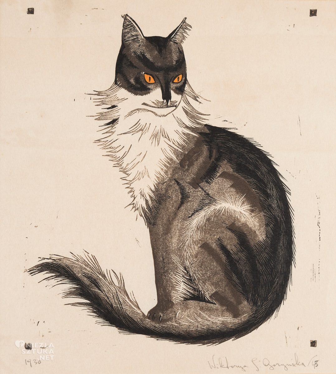 Wiktoria Goryńska, Kot, sztuka polska, kobiety w sztuce, Niezła Sztuka
