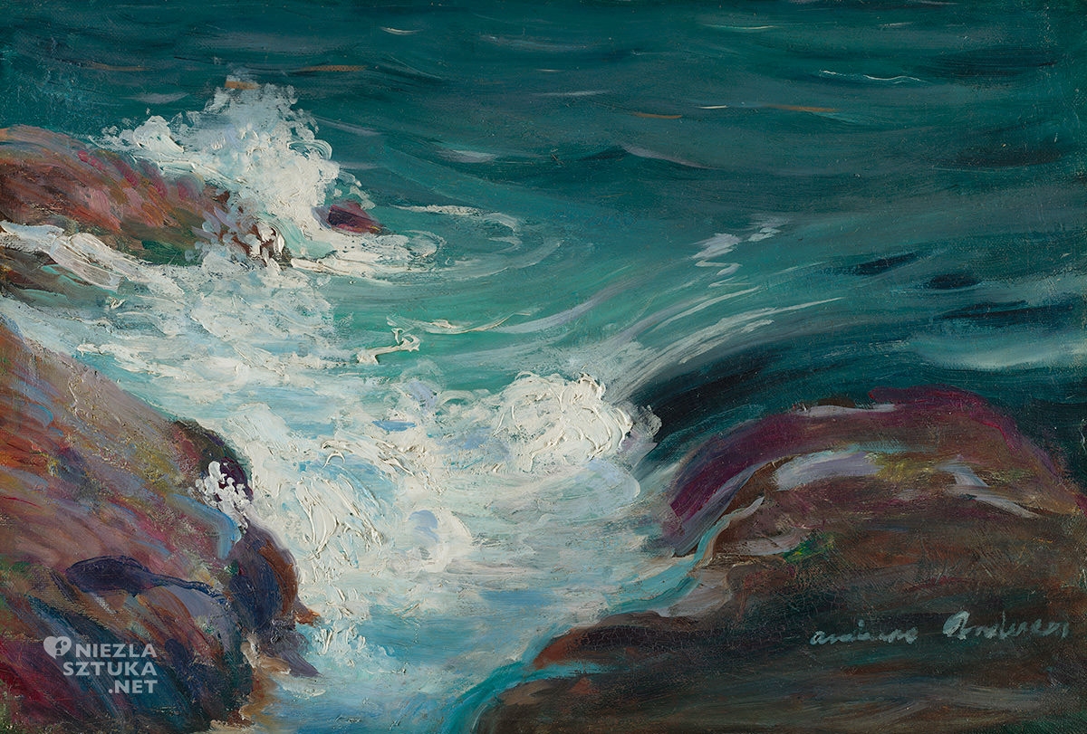 Andreas Martin Andersen, Fale na morzu, krajobraz, Isabella Stewart Gardner Museum