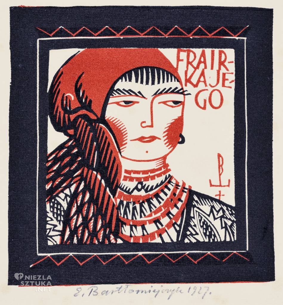 Edmund Bartłomiejczyk, Frairka jego, drzeworyt, sztuka polska, Niezła Sztuka