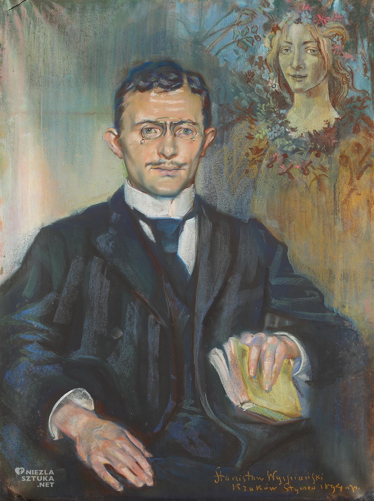 Stanisław Wyspiański, Portret Lucjana Rydla z Primaverą, Primavera, Rydlówka, portret, Muzeum Krakowa, Niezła sztuka