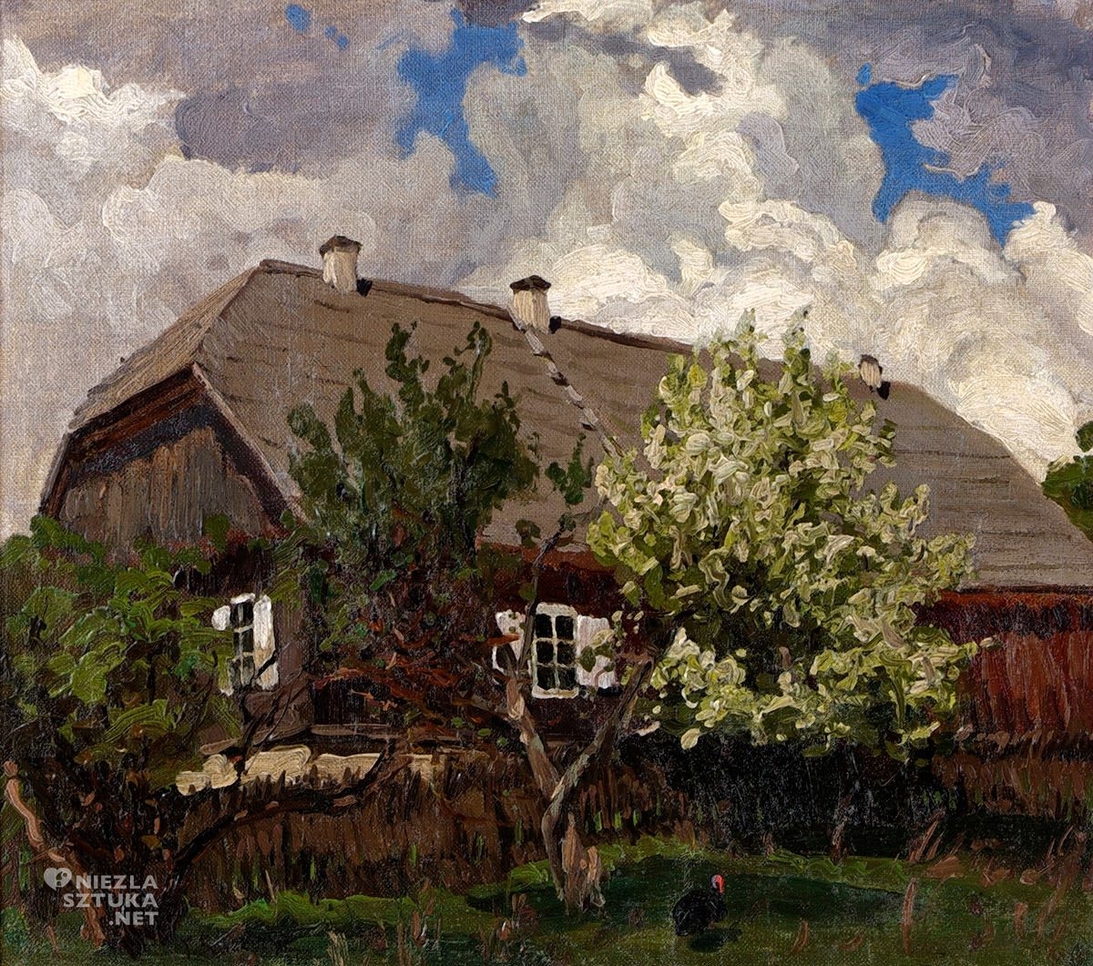 Ferdynand Ruszczyc, Dwór w Bohdanowie, sztuka polska, malarstwo polskie, niezła sztuka