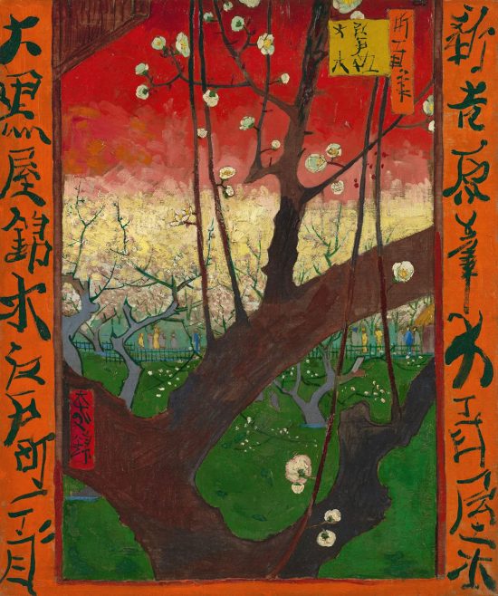 Vincent van Gogh, Kwitnące śliwy, japonizm, Niezła Sztuka