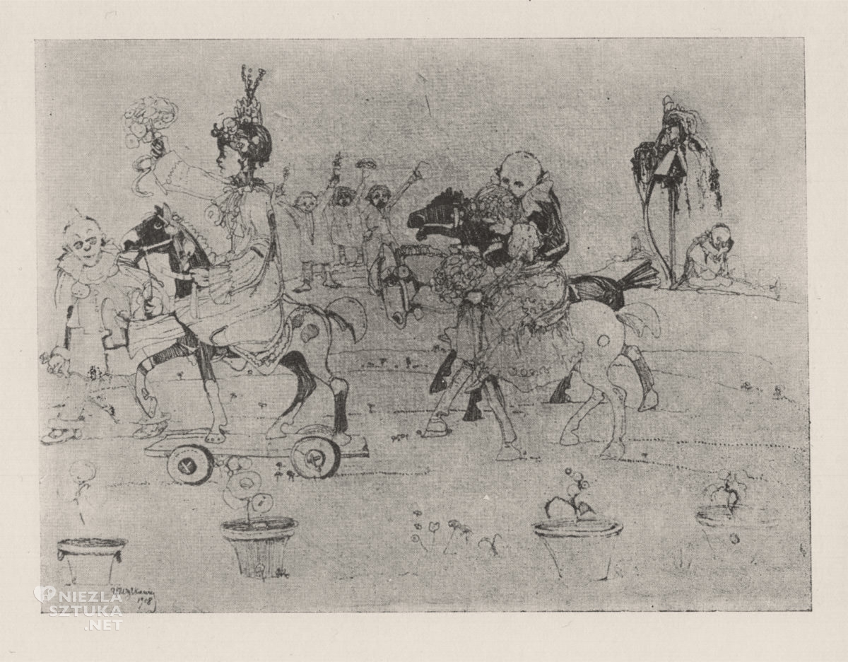 Witold Wojtkiewicz, Orszak, szkic, niezła sztuka