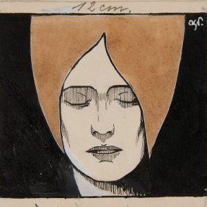 Antoni Procajłowicz, Winieta - głowa kobiety, sztuka polska, niezła sztuka