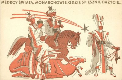 Edmund Bartłomiejczyk, Kartka świąteczna, Boże Narodzenie, święta, sztuka polska, Niezła Sztuka