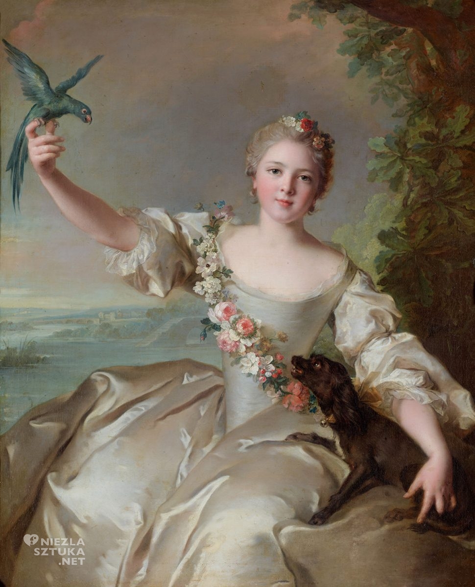 Jean-Marc Nattier, Portret Matyldy de Canisy, markizy d'Antin, rokoko, Niezła Sztuka