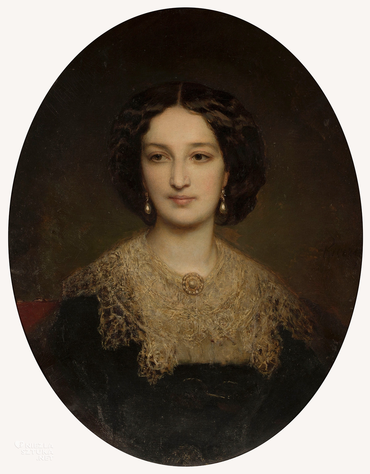 Louis-Gustave Ricard, portret, Katarzyna z Branickich Potocka, Niezła sztuka