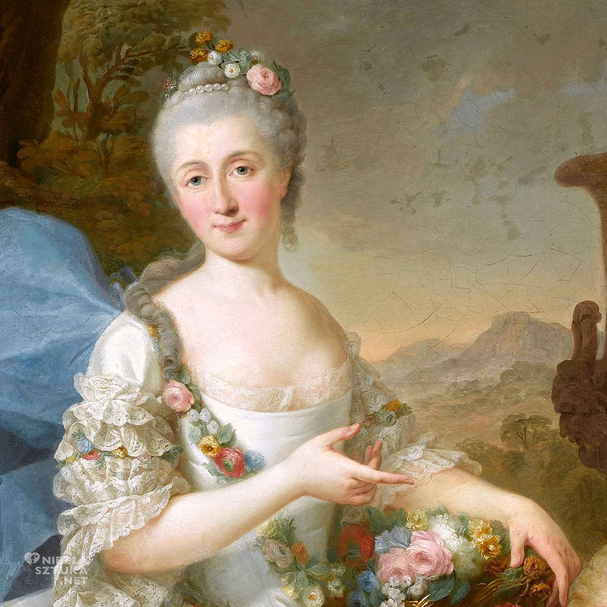 Marcello Bacciarelli, Apolonia z Ustrzyckich Poniatowska z synem Stanisławem, sztuka polska, Niezła Sztuka