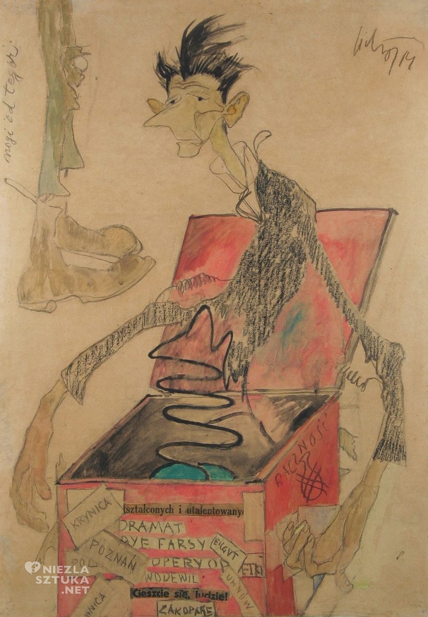 Kazimierz Sichulski, karykatura, portret, Baranowski, Muzeum Tatrzańskie w Zakopanem, niezła sztuka