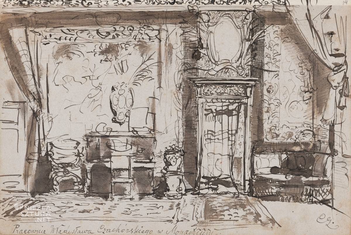 Władysław Czachórski, Pracownia artysty, sztuka polska, Polacy w Monachium, kolonia polska w Monachium, Niezła Sztuka