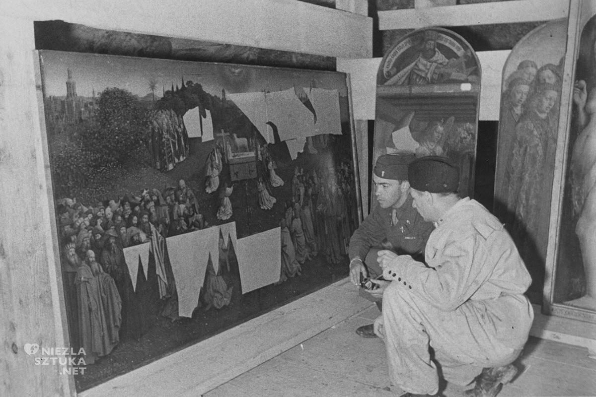Ołtarz Gandawski, Jan van Eyck, Obrońcy skarbów, dzieła zrabowane, Niezła Sztuka
