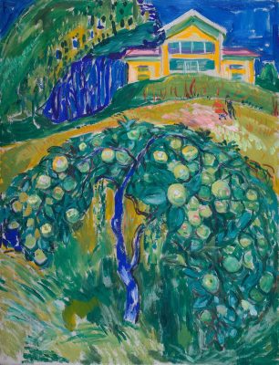 Edvard Munch, Jabłoń w ogrodzie, ekspresjonizm, sztuka norweska, Niezła Sztuka
