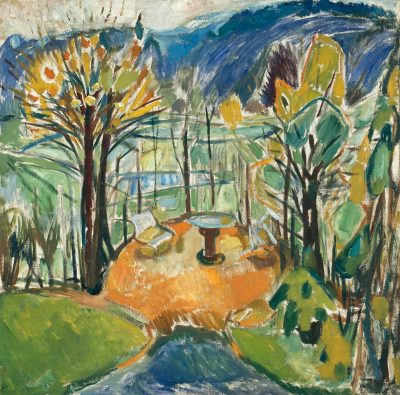 Edvard Munch, Altanka późną jesienią, ekspresjonizm, sztuka norweska, Niezła Sztuka