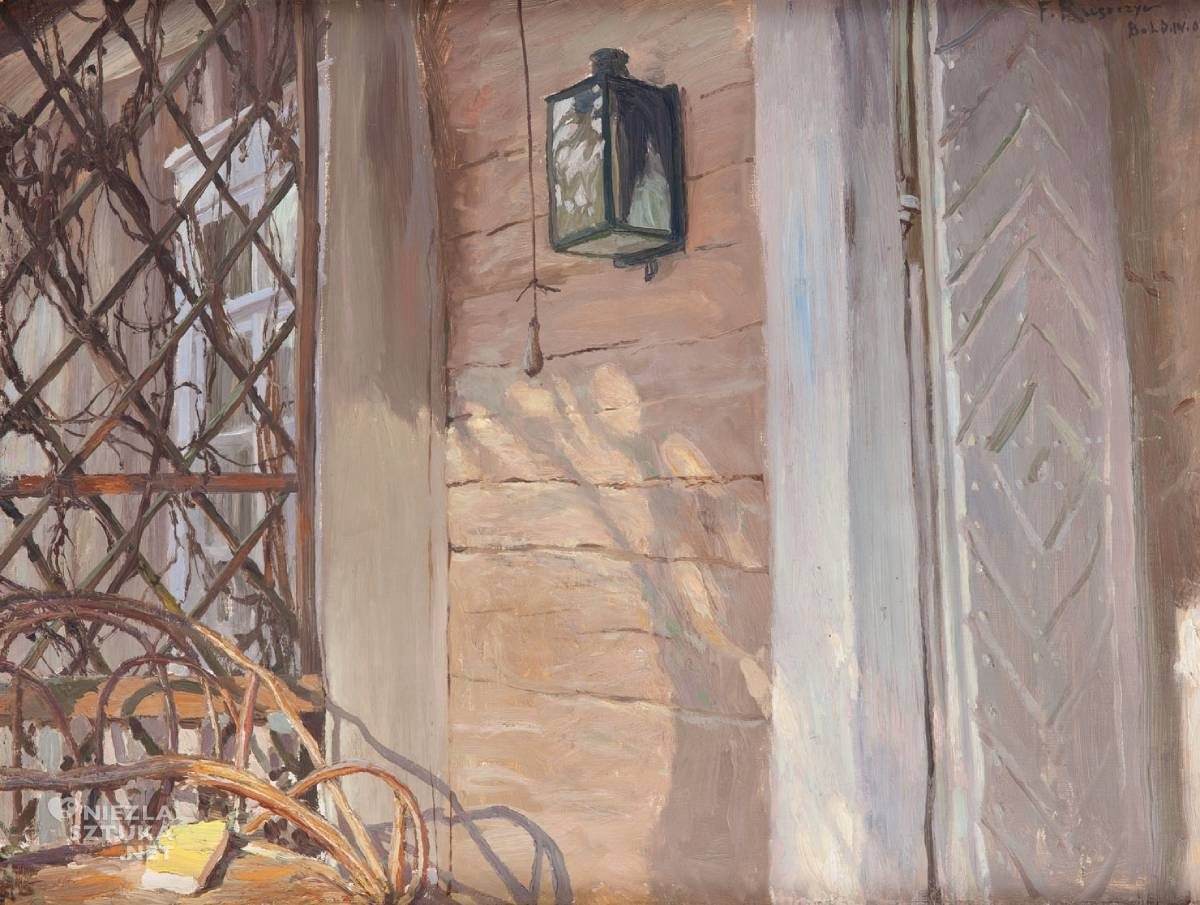 Ferdynand Ruszczyc, Bohdanów, dwór w Bohdanowie, Stary dom, Muzeum Narodowe w Warszawie, malarstwo polski, sztuka polska, Niezła sztuka