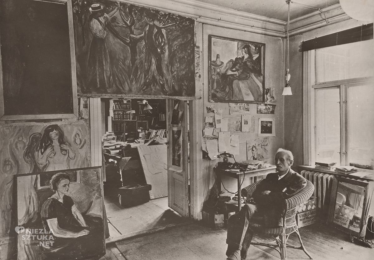 Edvard Munch, Ekely, Norwegia, fotografia, Niezła Sztuka