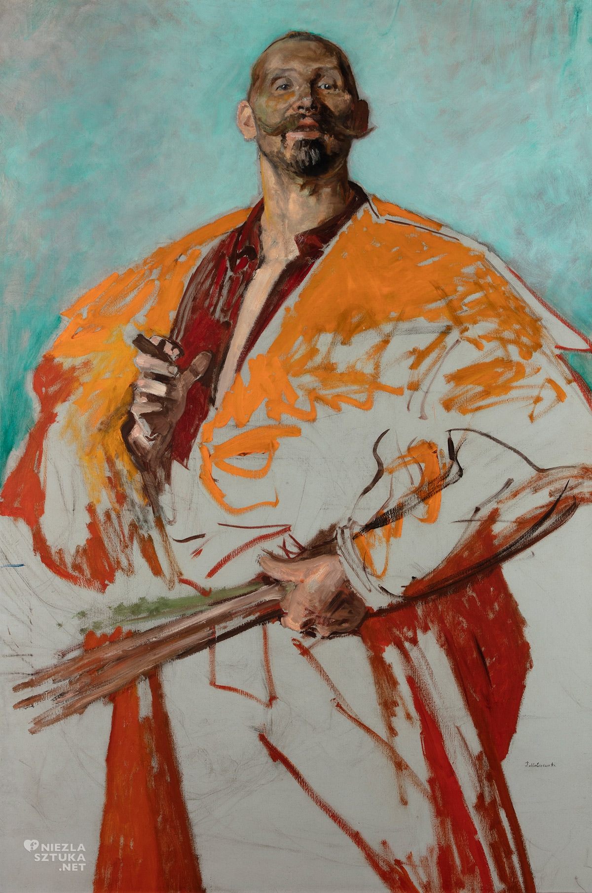 Jacek Malczewski, Leon Wyczółkowski, portret, japonizmy, japońska szata, niezła sztuka