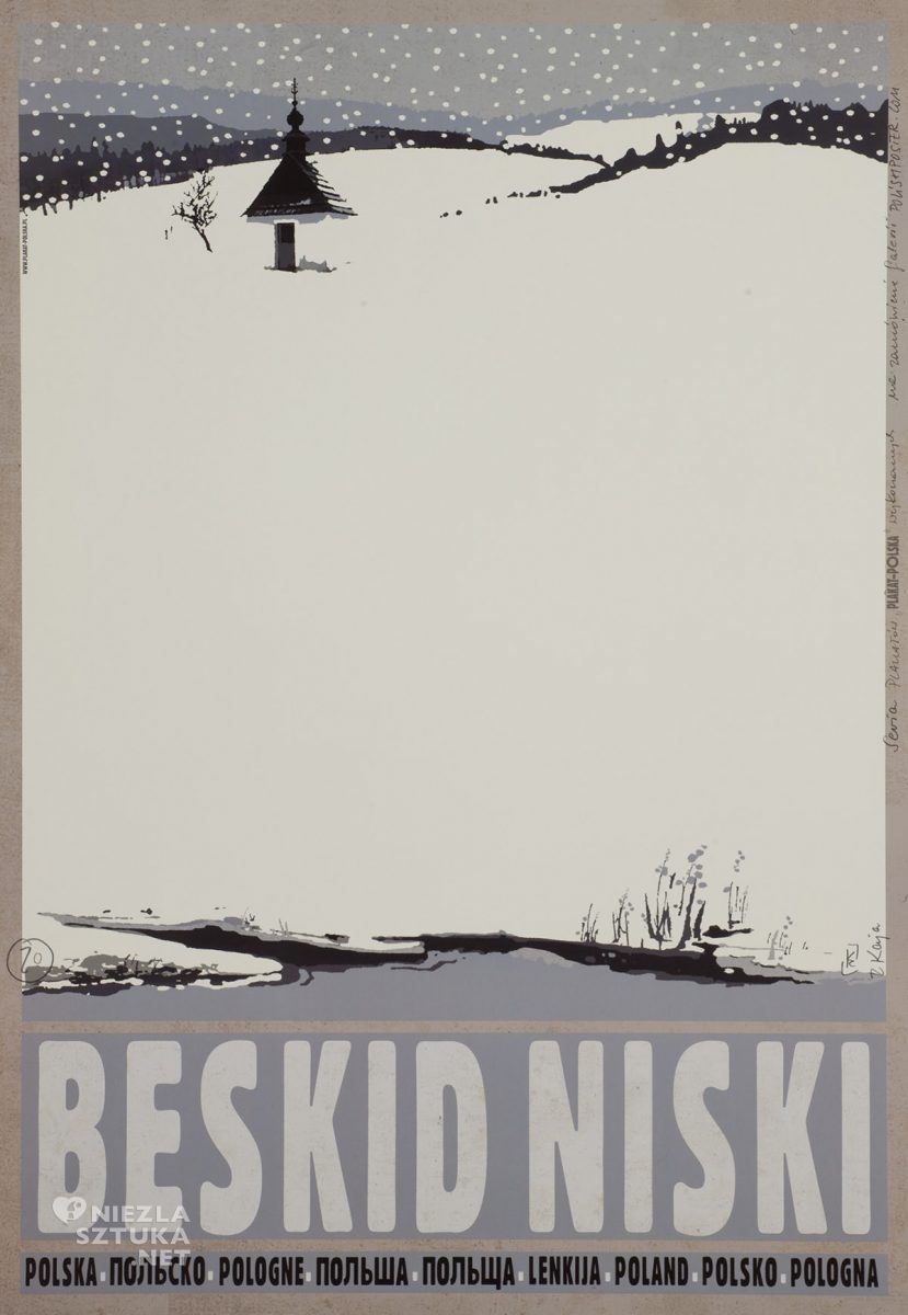 Ryszard Kaja, Beskid Niski, plakat, polska szkoła plakatu, Niezła Sztuka