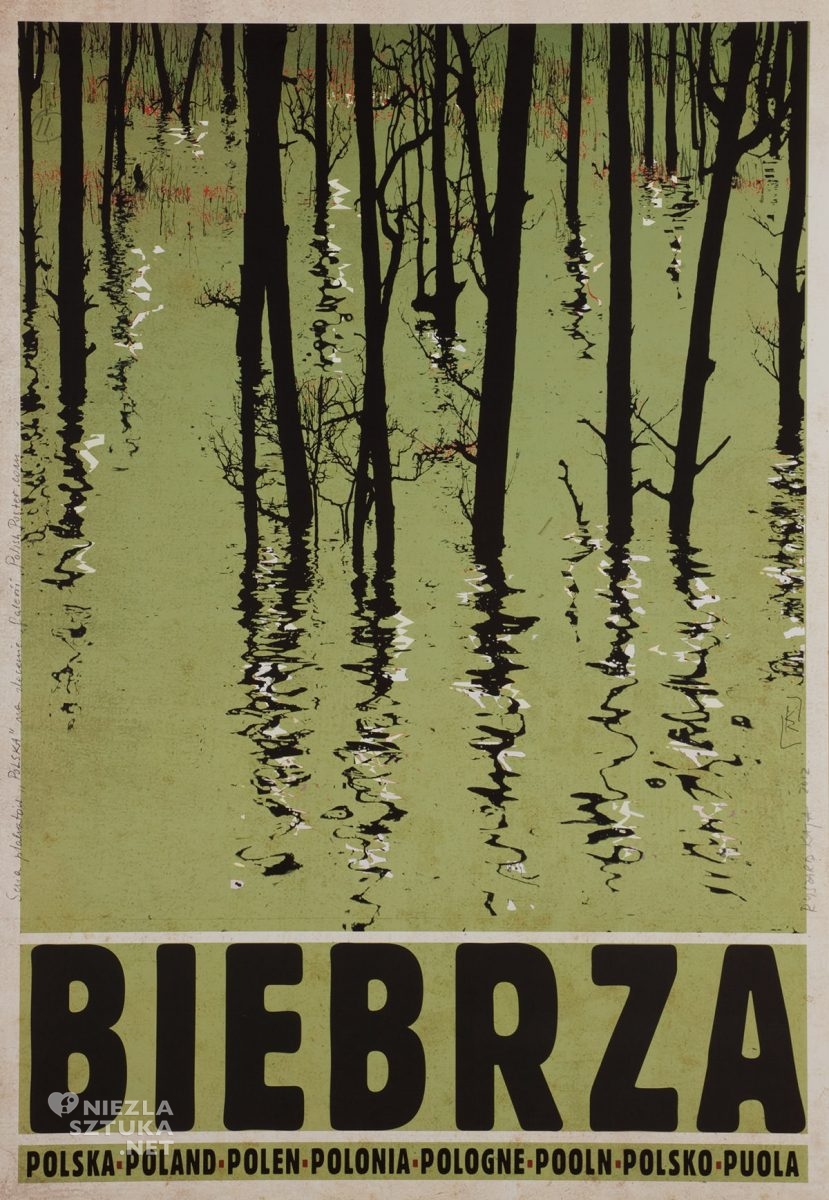Ryszard Kaja, Biebrza, plakat, polska szkoła plakatu, Niezła Sztuka