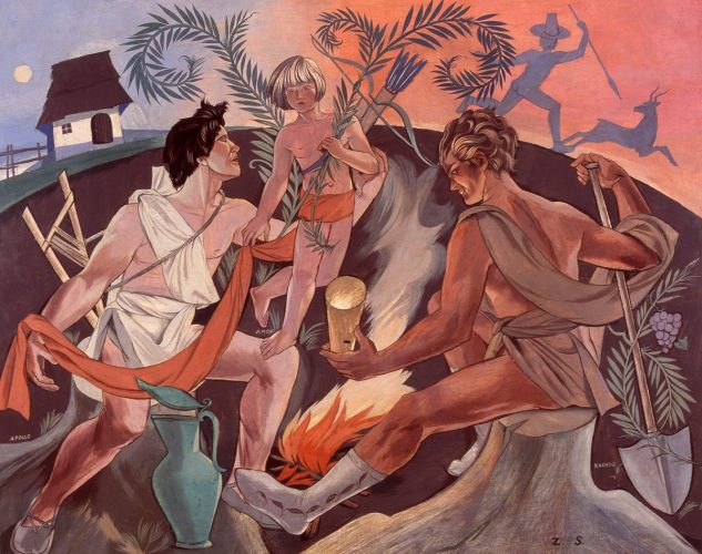 Zofia Stryjeńska, MS Batory, Amor, Bachus, Apollo, sztuka polska, niezła sztuka