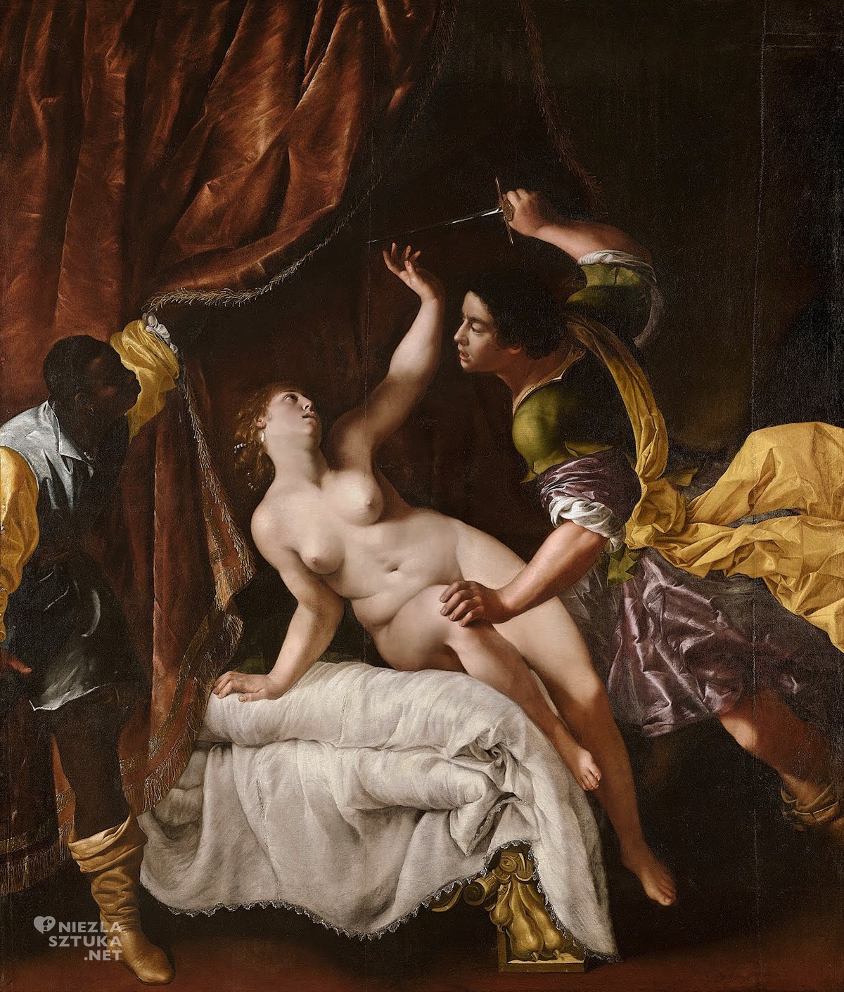 Artemisia Gentileschi, Lukrecja, gwałt na Lukrecji, sztuka włoska, niezła sztuka