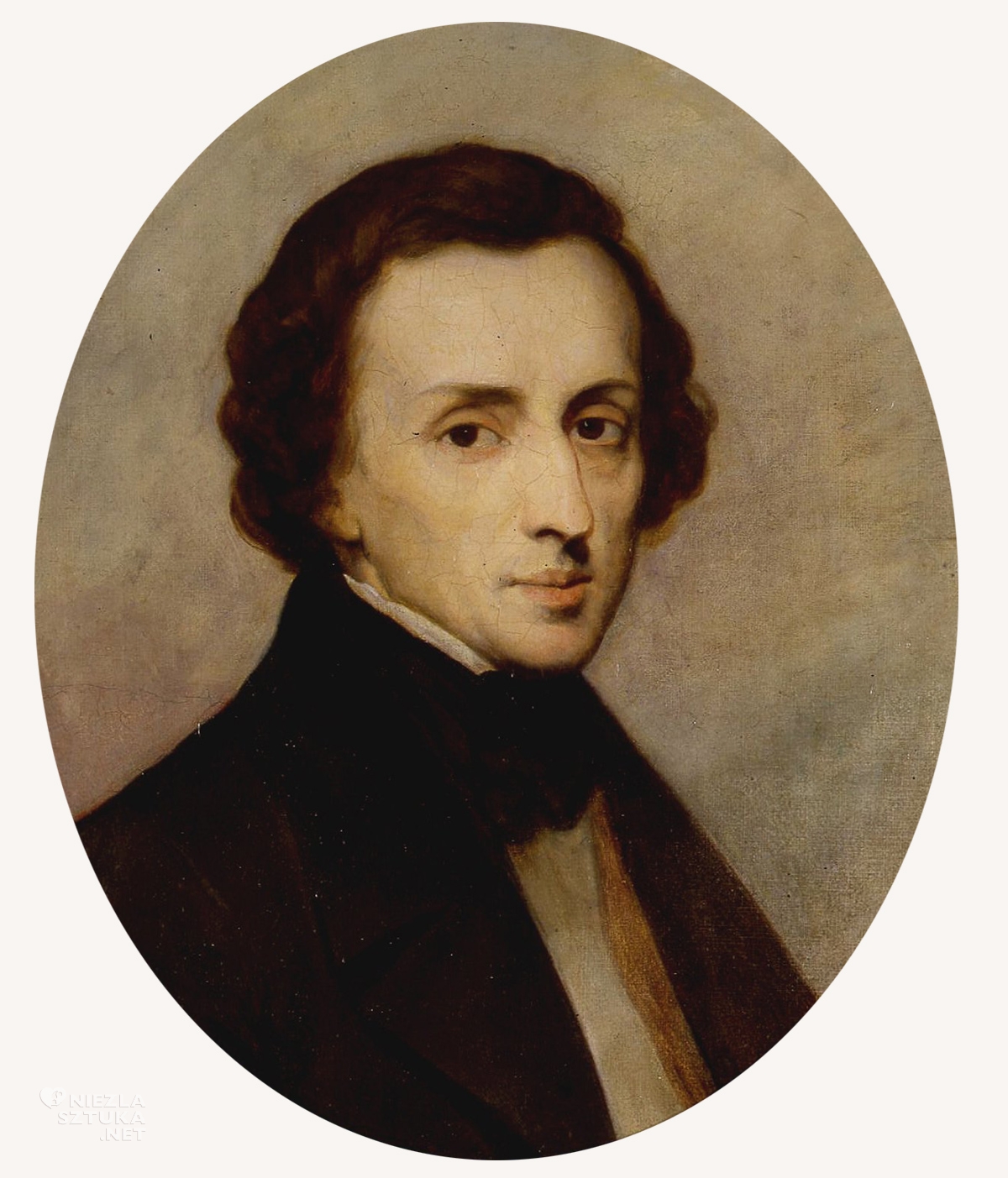Ary Scheffer, Fryderyk Chopin, portret, niezła sztuka