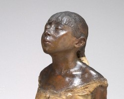 Edgar Degas, Mała, czternastoletnia tancerka, baletniczka, detal, rzeźba, impresjonizm, Niezła Sztuka